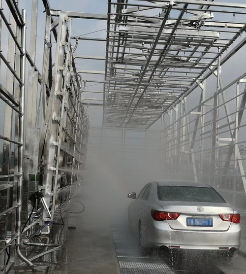 Dernières solutions de l'entreprise Épreuve du véhicule par pulvérisation de pluie