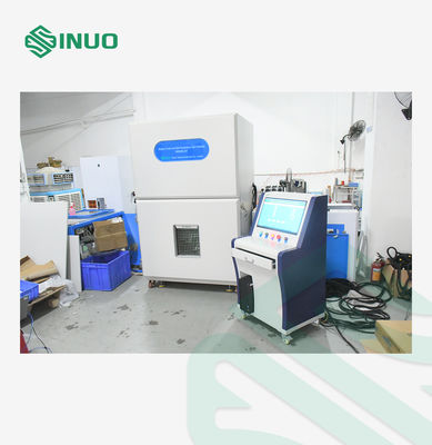 Chambre d'essai de la batterie pour le broyage et la pénétration des ongles Équipement d'essai de sécurité de la batterie 300 kN