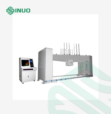 Système d'essai de rotation de la batterie du véhicule électrique avec rotation à 360° sur plusieurs axes, contrôle intelligent par PLC et serrage mécanique pour les essais de sécurité du véhicule électrique